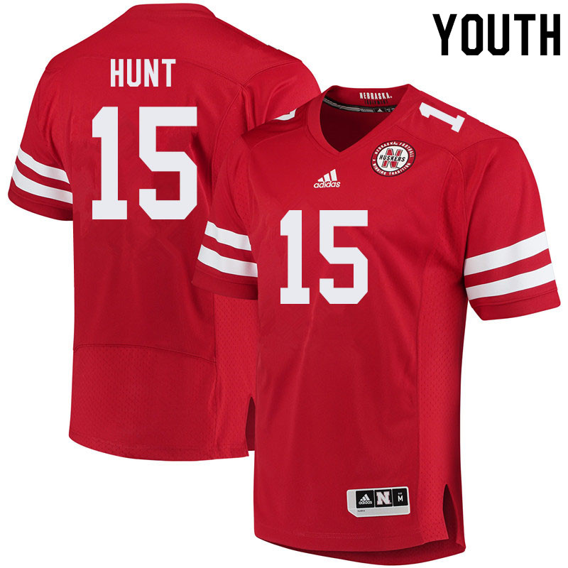 Youth #15 Andre Hunt Nebraska Cornhuskers College Football Jerseys Sale-Red - Click Image to Close